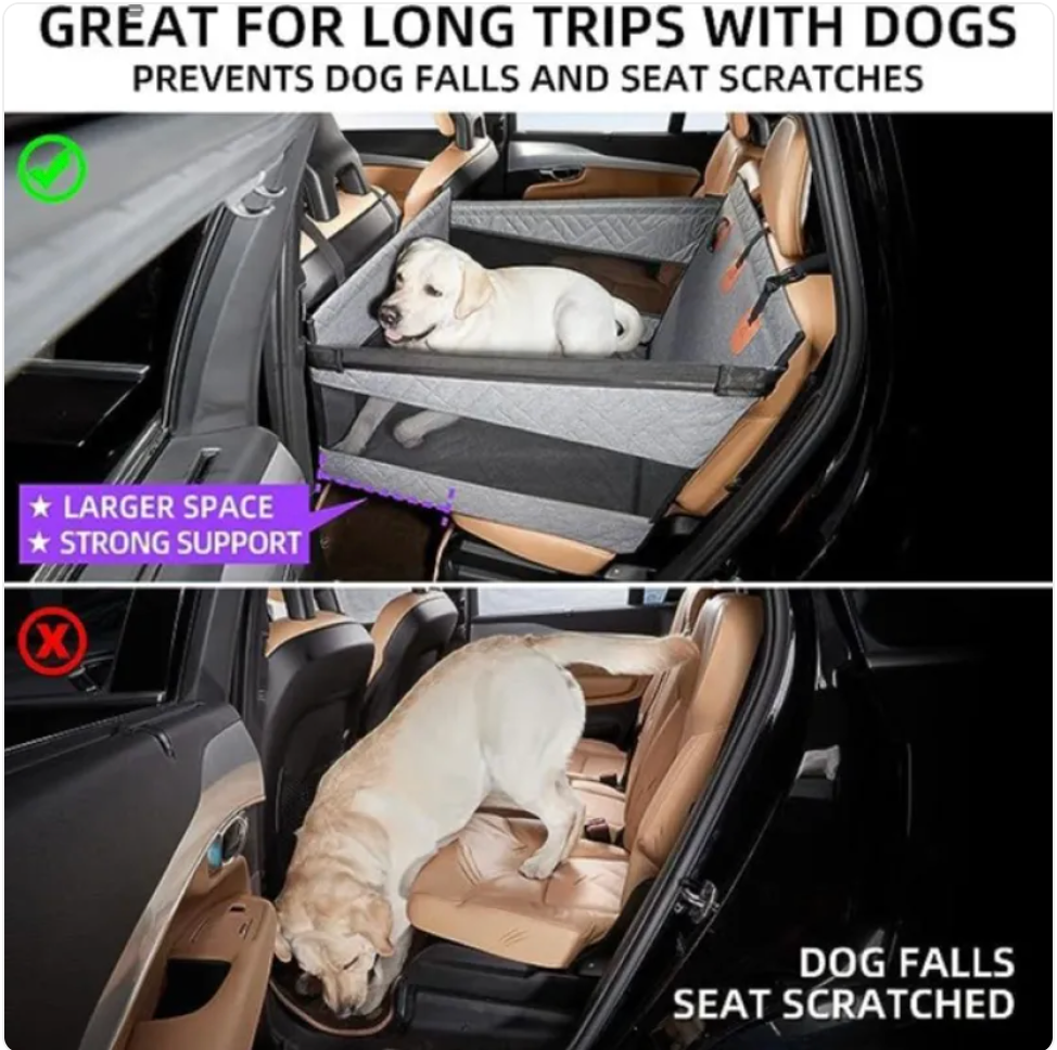 Waterproof & Dirt-Resistant Dog Bed for Car Travel
